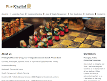 Tablet Screenshot of firstcapital.in